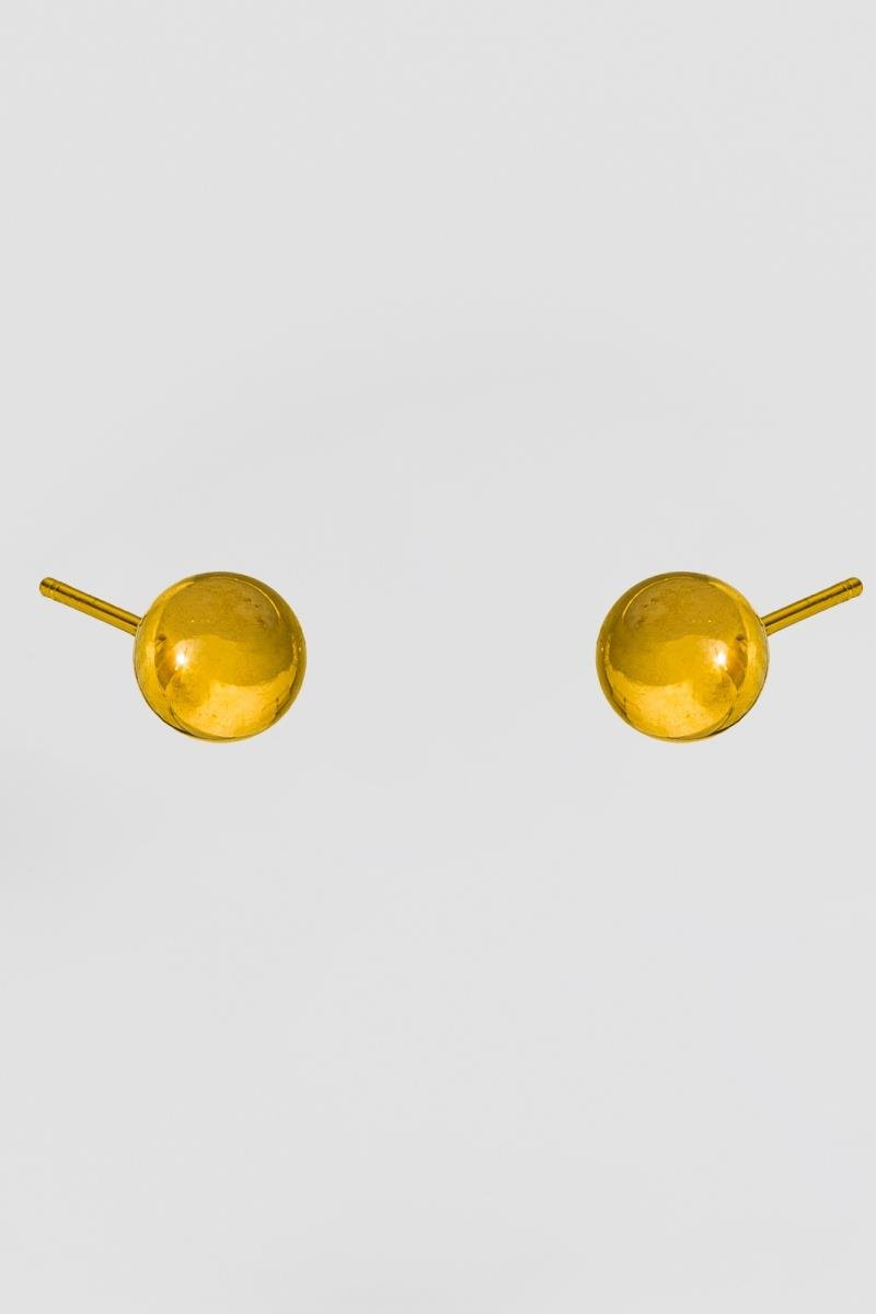 BRINCO BOLA LISA 6MM OURO