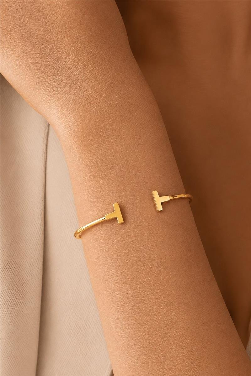 PULSEIRA BRAC TIFFANY OURO