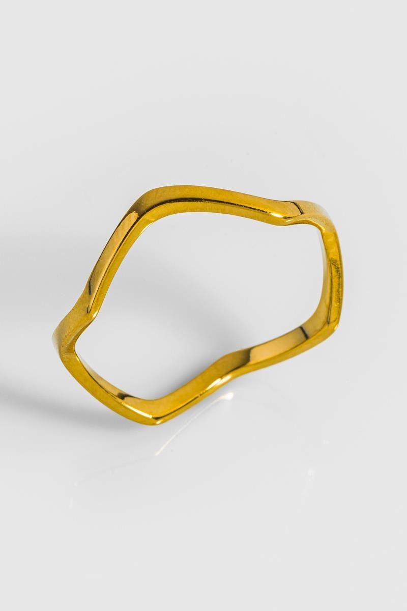 ANEL ZIG ZAG LISO OURO