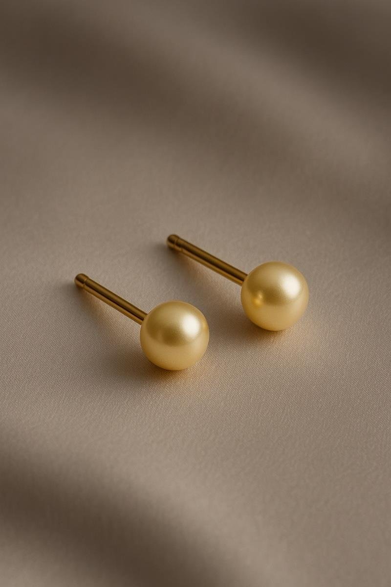 BRINCO PÉROLA 4MM OURO