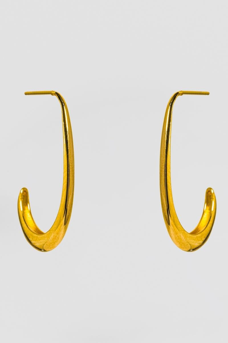 BRINCO DE ARGOLA LISA 28MM OURO