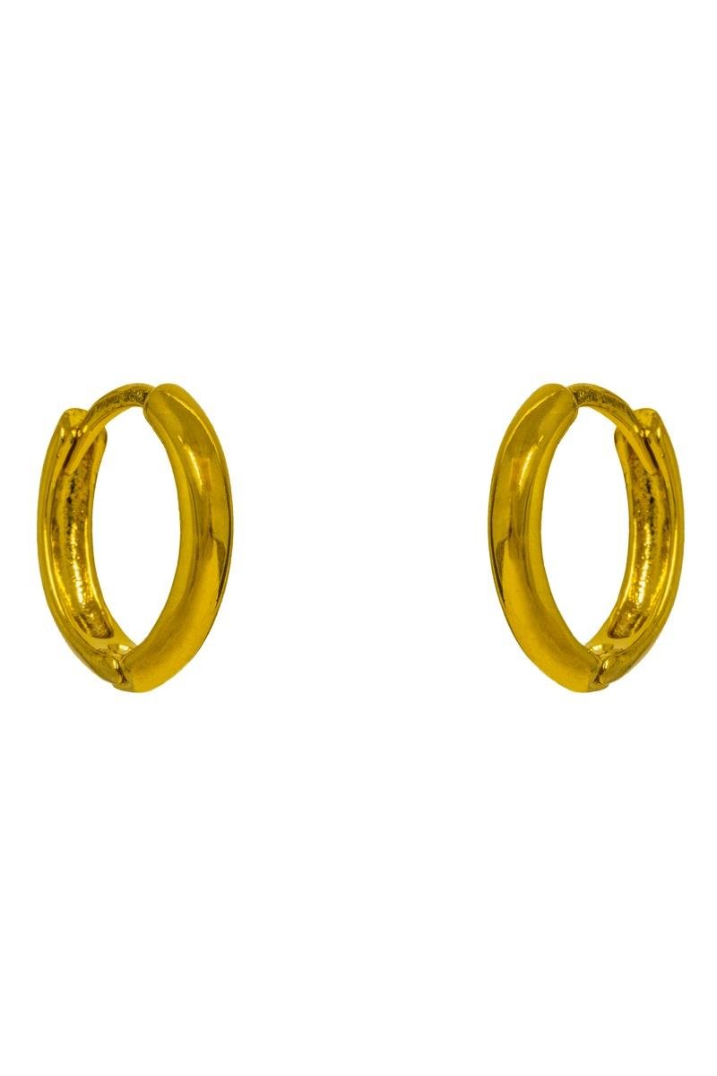 BRINCO CLICK ARGOLA LISA 12MM OURO