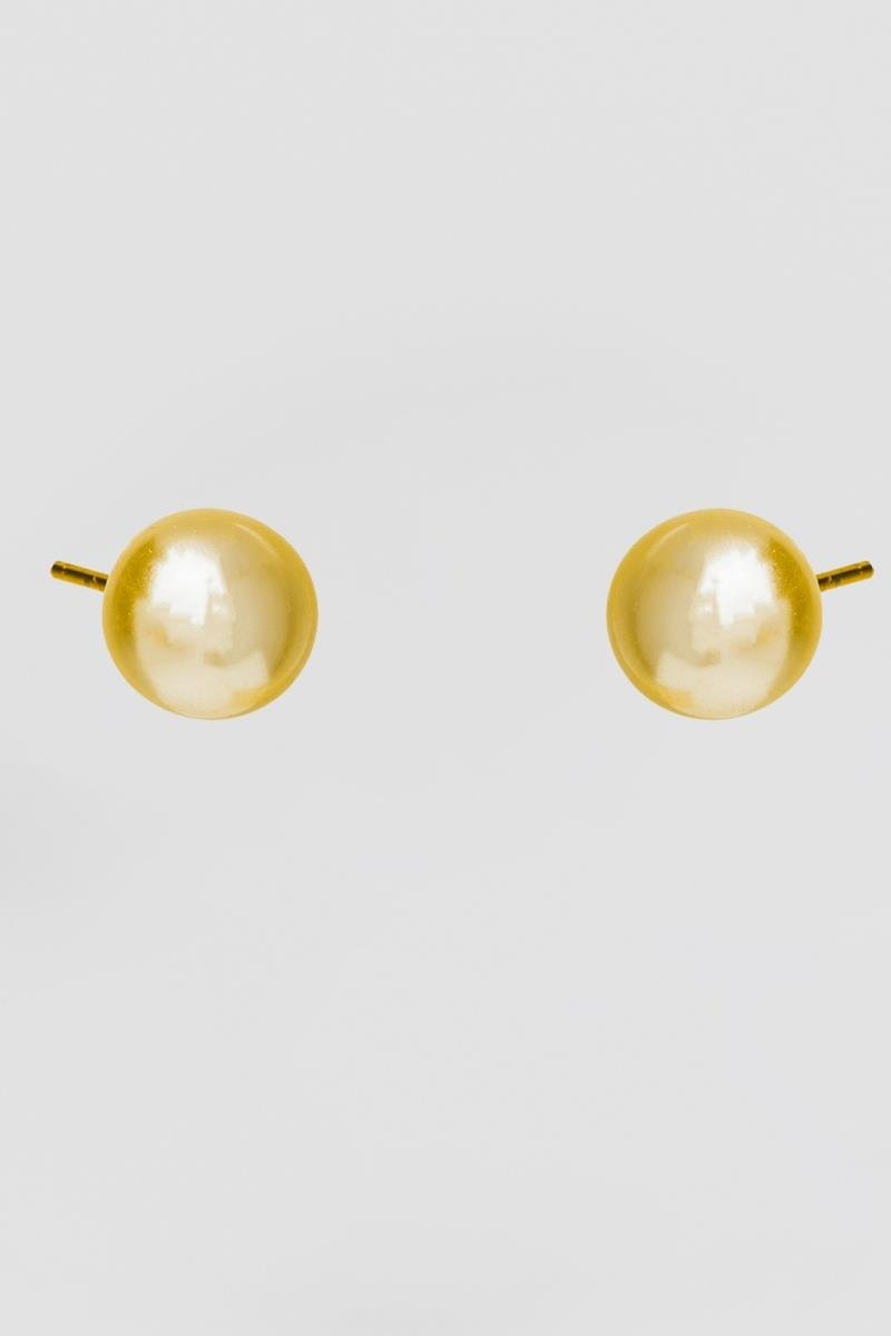 BRINCO PÉROLA 6MM OURO