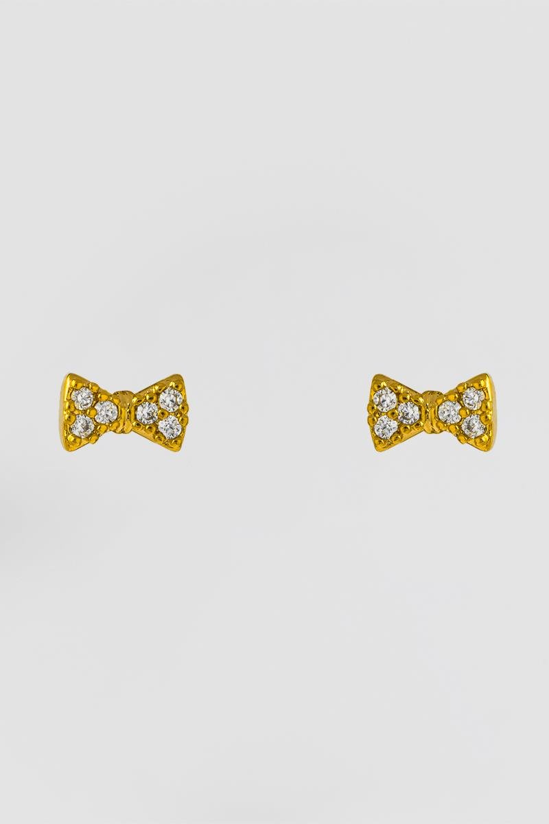 BRINCO INFANTIL DE LACINHO CRAVEJADO EM ZIRCÔNIAS 4X6MM OURO