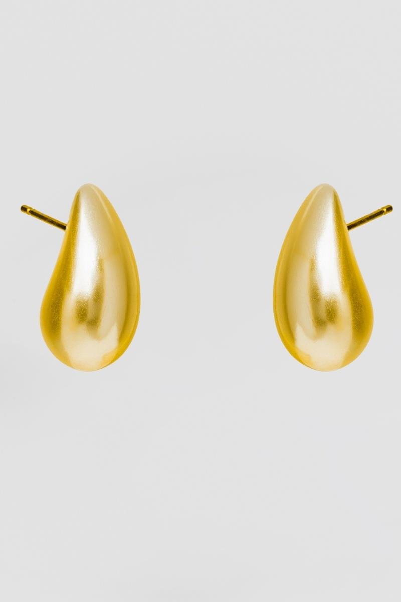 BRINCO GOTA DE PÉROLA 9X18MM OURO