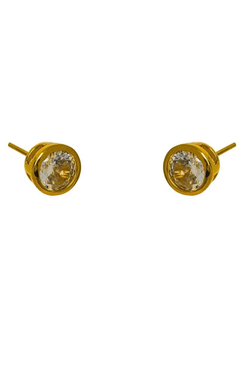 BRINCO PONTO DE LUZ CRAVAÇÃO INGLÊSA 7MM OURO