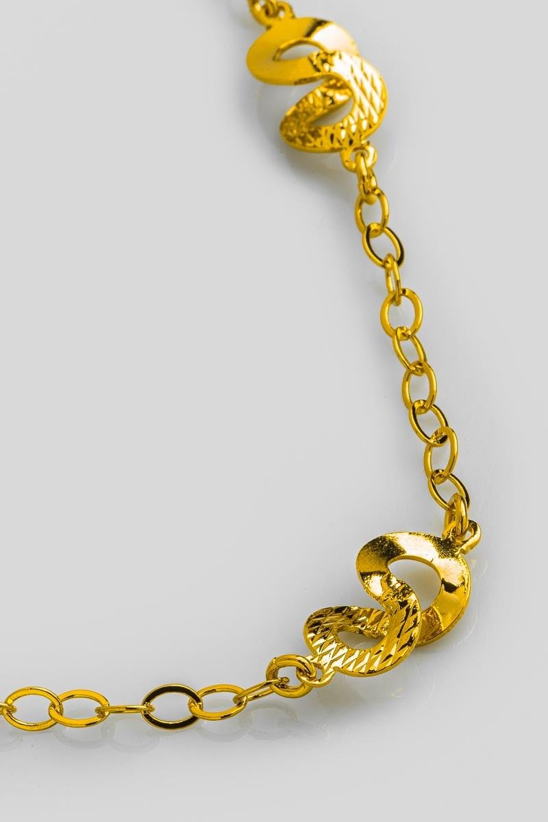 COLAR CHOKER INFINITO ELO DUPLO TORCIDO DIAMANTADO CORRENTE OVAL OURO