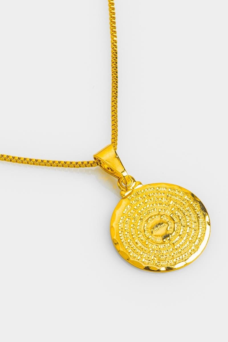 COLAR PAI NOSSO 15MM CORRENTE DE VENEZIANA OURO