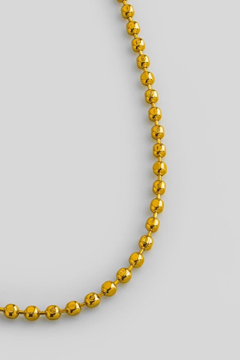 COLAR DE BOLINHAS 45CM OURO