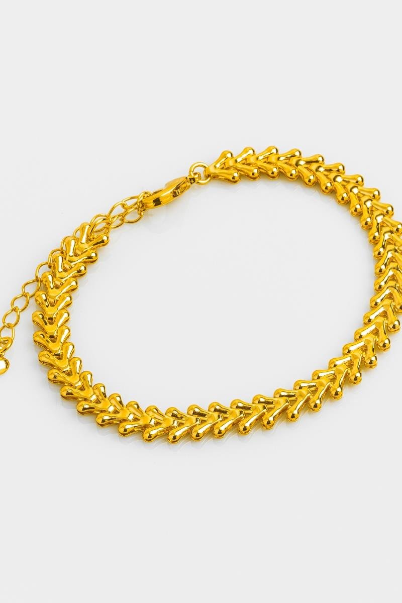 PULSEIRA ESCAMAS OURO