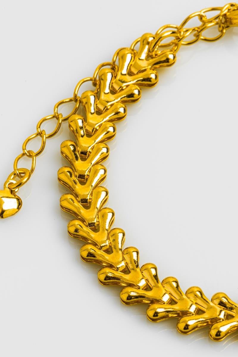 PULSEIRA ESCAMAS OURO