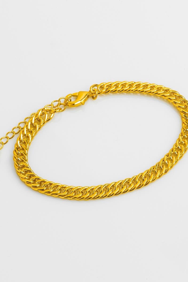PULSEIRA GRUME ELO DUPLO OURO
