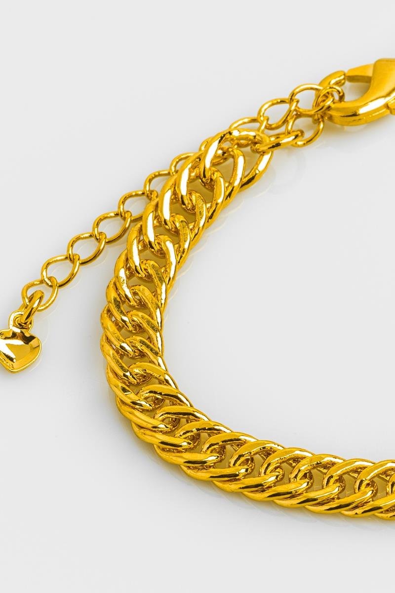 PULSEIRA GRUME ELO DUPLO OURO