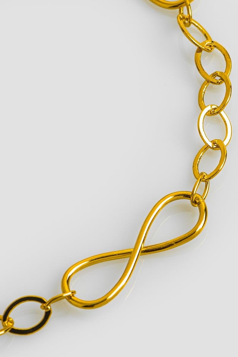 PULSEIRA INFINITO ELO OVAL OURO