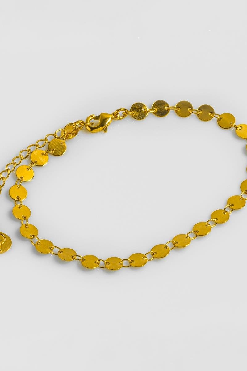 PULSEIRA CHAPINHA REDONDA LISA OURO