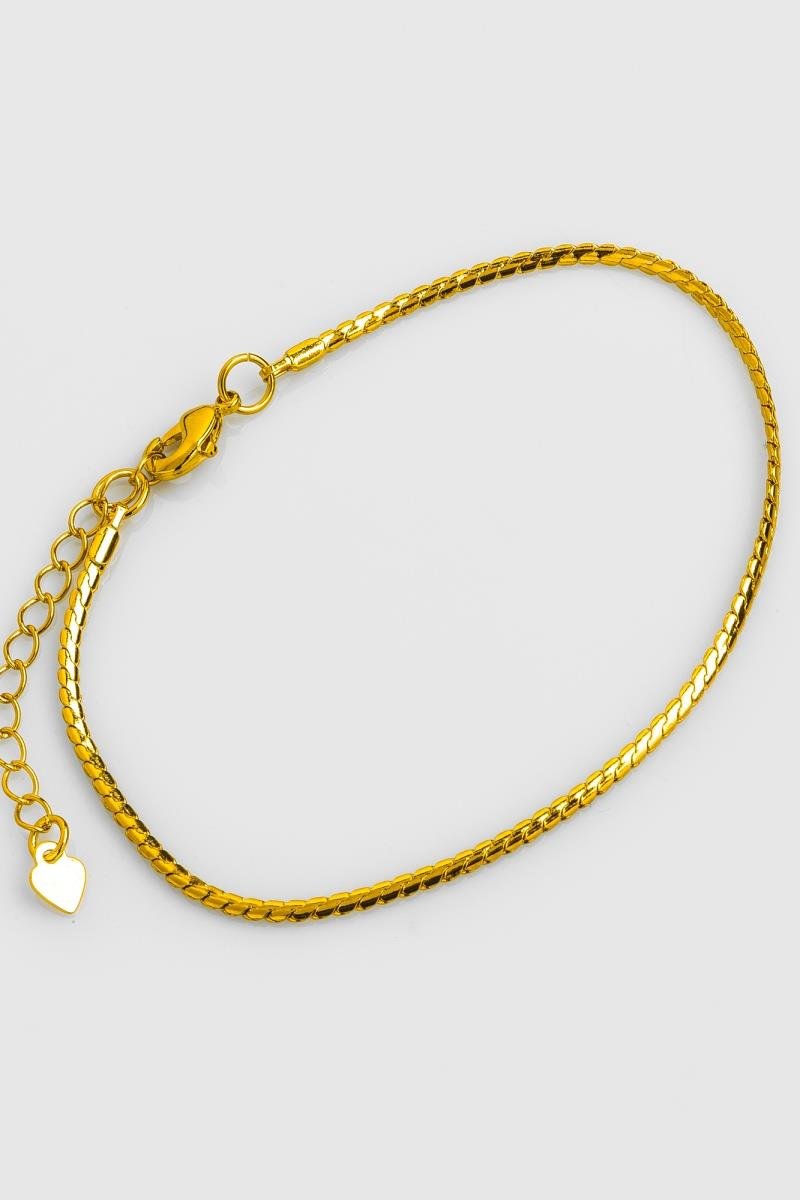 PULSEIRA MALHA LACRAIA FIO TORCIDA LISO 1.7MM OURO