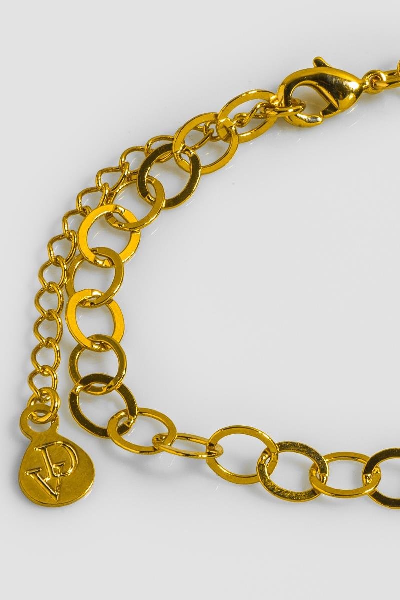 PULSEIRA ELO OVAL CHAPADO OURO