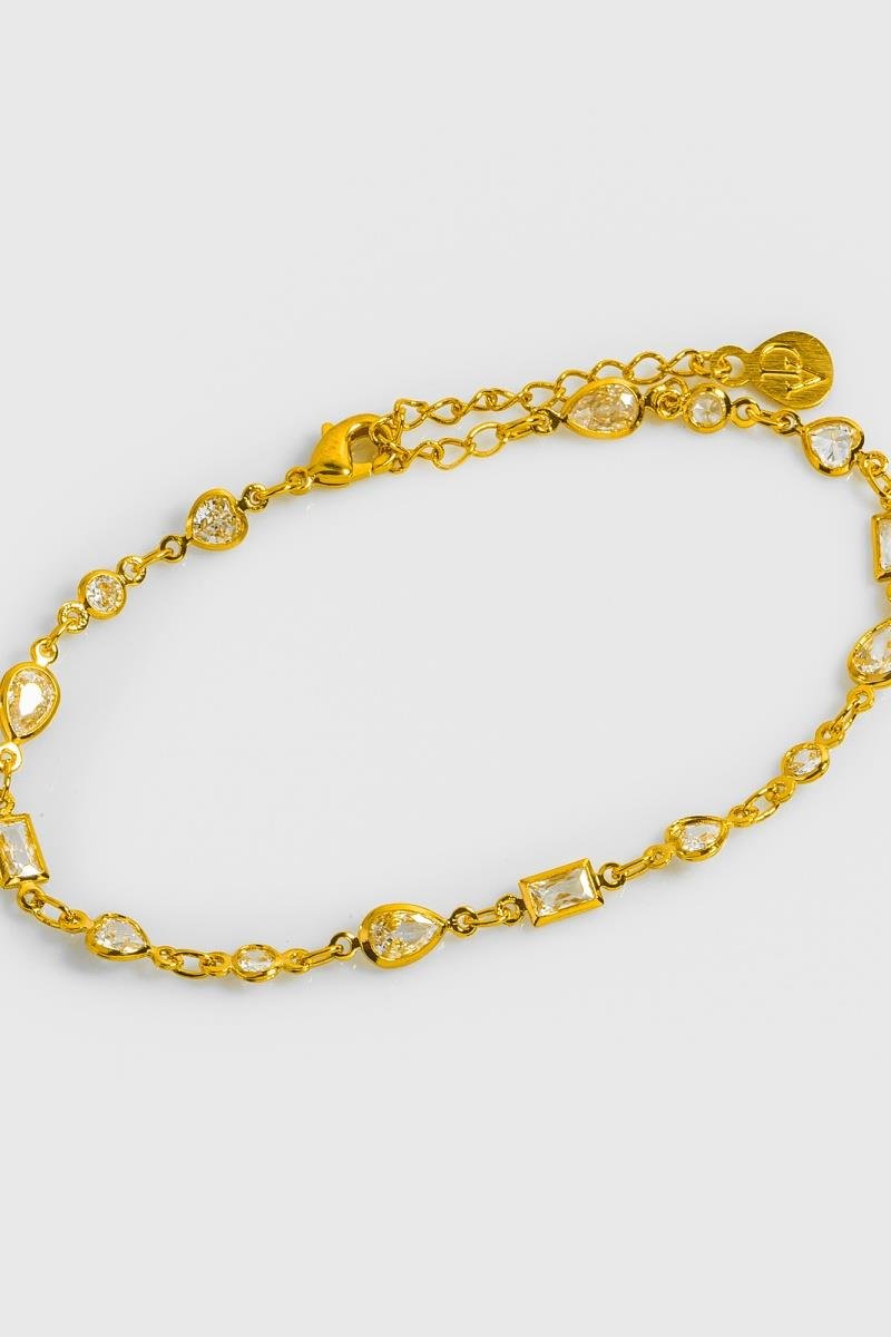 PULSEIRA COM ZIRCÔNIAS GEOMÉTRICAS OURO