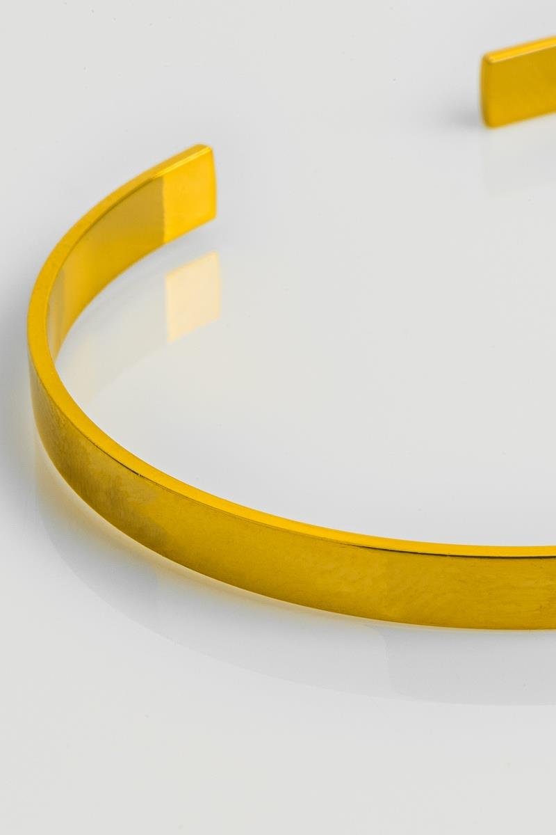 PULSEIRA BRACELETE FIO LISO OURO
