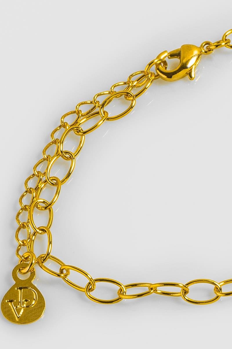 PULSEIRA ELO OVAL LONGO 4X6MM OURO