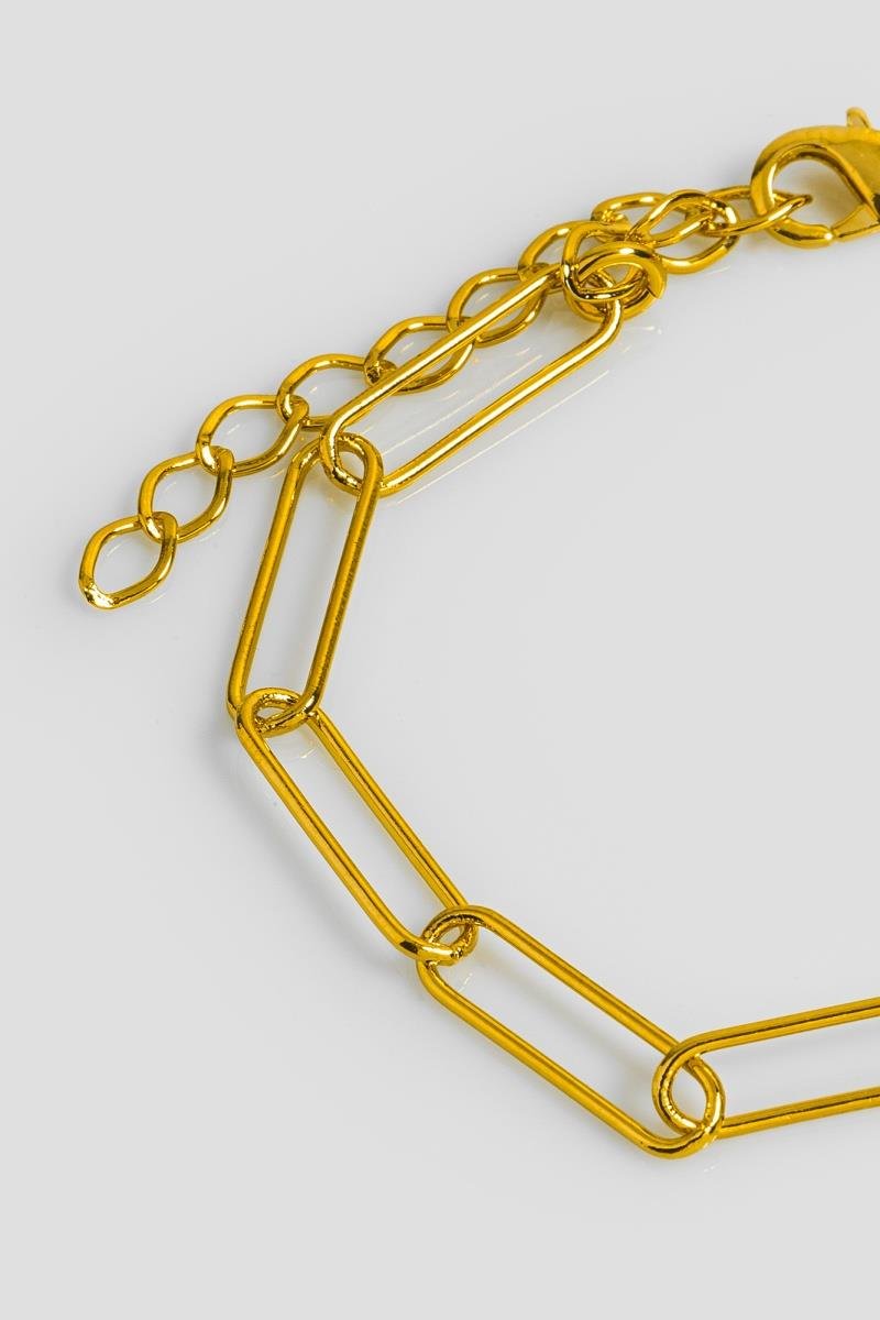 PULSEIRA ELO OVAL LONGO OURO