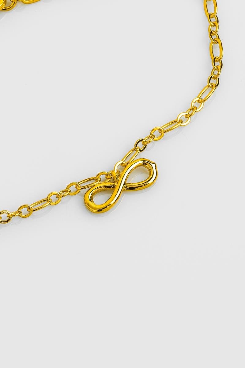 PULSEIRA INFINITO CORRENTE ELO OVAL 3X1 OURO