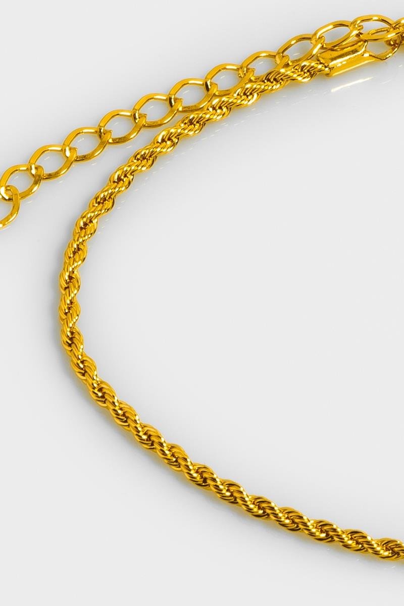 TORNOZELEIRA CORDÃO ITALIANO OURO