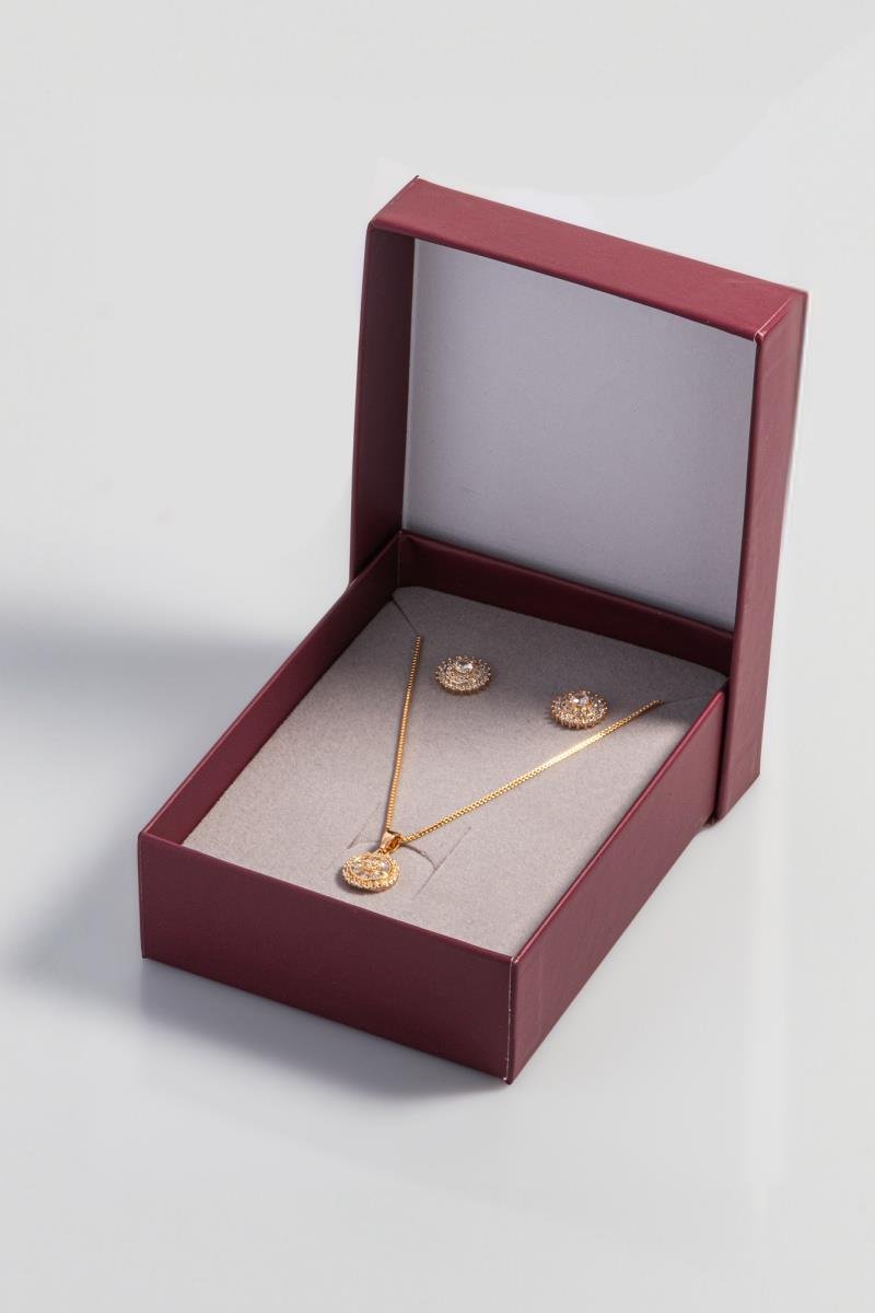 CAIXINHA PARA PRESENTE RÍGIDA VIA DOLCE MARSALA 11X8X3 COM LAÇO DOURADO E VELUDO INTERNO
